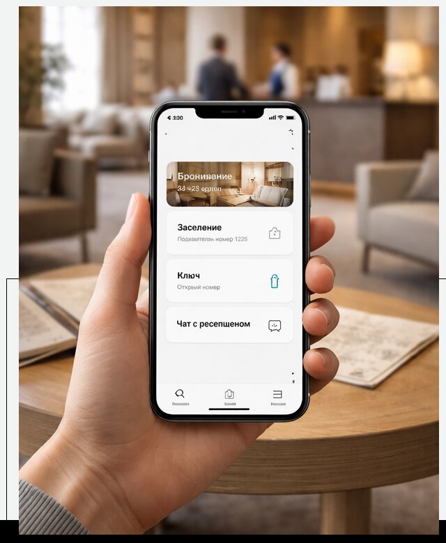 Мобильное приложение для гостей отеля в Таре, управление сервисом
